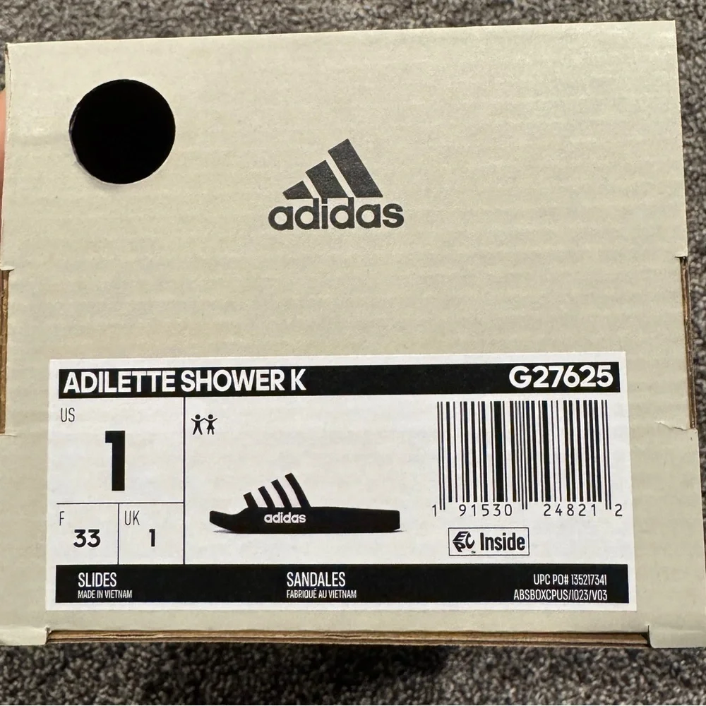 Adidas Adilette Shower Sandals- Kids